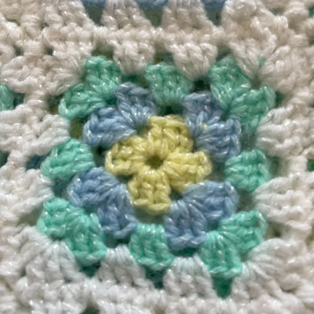 Handmade crochet afghan